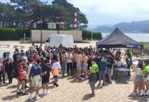 Más de 250 personas realizan un plogging por el día del medio ambiente en A Guarda