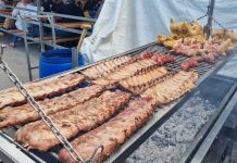 Gran churrascada en Donas