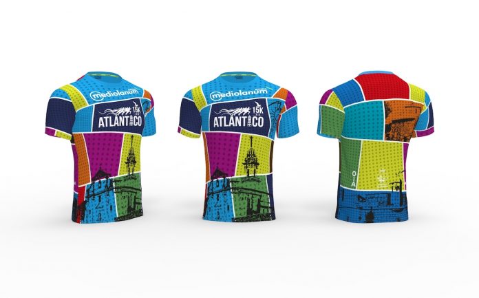 15k del atlántico camiseta x aniversario