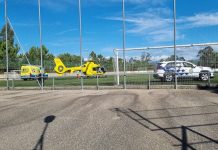 Evacuado en helicóptero un ciclista herido grave en Tomiño