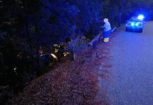 Rescatan a una madre y a sus dos hijos tras caer con su coche por un terraplén en el Monte Aloia