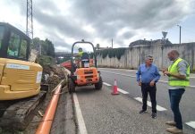 Avanzan las obras de saneamiento en la parroquia de Budiño