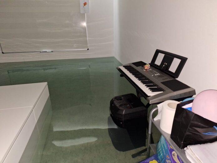 Inundación Centro Cultural Municipal de Belesar