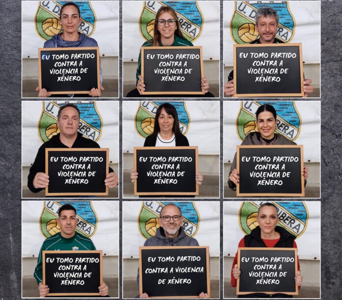 La UD Ribera toma partido contra la violencia de género