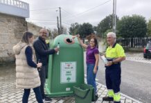 Campaña en Nigrán para reciclar el 100% del vidrio en la hostelería