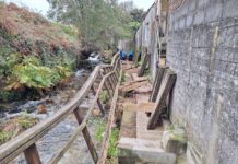 Baiona inicia las obras de reparación de la senda peatonal del Río Baíña
