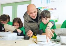 Juegos y talleres para niños de como aprender a reducir los residuos en O Porriño