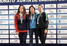 Emilia Rodríguez Baz, Milu, oro en el Campeonato Galego Máster de Pista Cubierta
