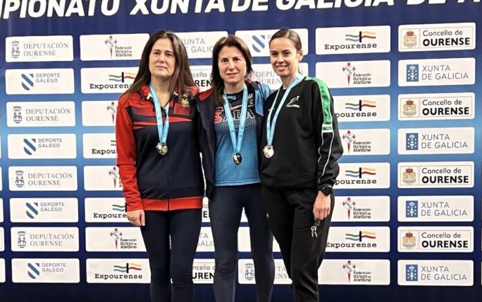 Emilia Rodríguez Baz, Milu, oro en el Campeonato Galego Máster de Pista Cubierta