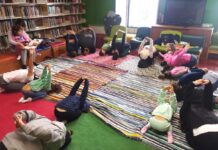 Sesiones de «yoga con historias» en la biblioteca de Cerveira