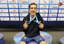 Doble oro para el gondomareño Adrián Bernárdez en el Campeonato Gallego de Pista Cubierta