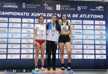 La guardesa Mara Romeu, Subcampeona Gallega de Pista Cubierta