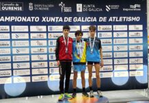 Alejandro Santos, Subcampeón Gallego de pista cubierta