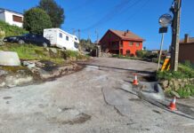 Baiona asfalta los viales del Camiño da Lombeira y do Pinal en Baíña