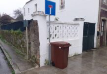 Roban varios contenedores marrones en Baiona