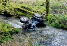 Herido tras caer con un quad por un terraplén en Gondomar