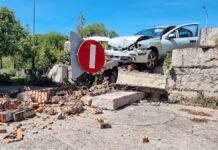 Aparatoso accidente en Nigrán