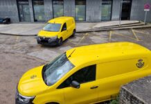 Concentración de carteros de Correos del Val Miñor en A Ramallosa