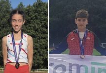 Bronce para Sergio Silva y Daniela Asensio en el Campeonato Gallego Sub14 de Atletismo