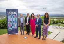 El puente internacional de Tui-Valença cierra el tráfico y se abre a la creatividad de España y Portugal