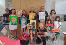 Gran éxito de los talleres de pintura intergeneracional de Nigrán