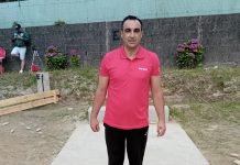 José Manuel Torres, del C. B. San Cibrán, Campeón del IX Torneo Intercontinental de Bolos Celta