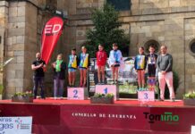 Oro para las guardesas Nadia Conejo y Gabriela López en el Campeonato Gallego de 1 km en ruta