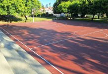 La reforma de la pista del Centro Cultural de A Guarda ya está finalizada