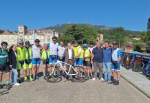 Rueda hace parada en A Guarda en su Camino a Santiago