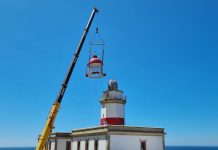 La óptica del Faro de Cabo Silleiro ya no flota en mercurio