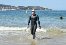 Marcos Vila y Alba Varela ganan la prueba reina de la XIV Travesía a Nado Costa Serena