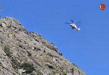 Movilizan al Pesca2 para rescatar a un escalador tras caer de una altura de 12 metros en O Galiñeiro
