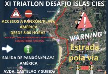 Corte de tráfico en Nigrán debido al triatlón ‘Desafío Islas Cíes’