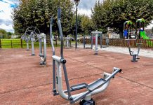Tui renueva los biosaludables en el parque del Penedo e instaló nuevos elementos en O Montiño