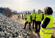 Caballero destaca que las obras de remodelación de Samil suponen una «transformación histórica en Vigo»