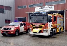O Consorcio Provincial envía unha dotación de cinco bombeiros e dous vehículos para axudar nos labores de rescate e reconstrución en Valencia