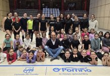 El Club Gimnasia Porriño estrena nuevo tapiz