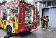 Desalojan un edificio de Gondomar por un incendio en el garaje