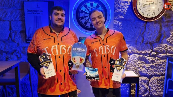 mauro pazos y iago farto campeones mundo dardos