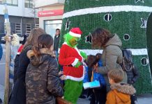 Papá Noel hace parada en A Guarda