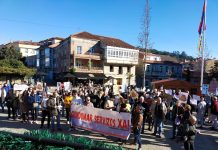 Unha concentración reclama a mellora de servizos básicos en Gondomar