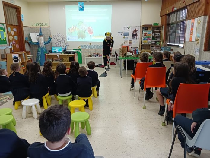 Charlas al alumnado guardés sobre la prevención de incendios