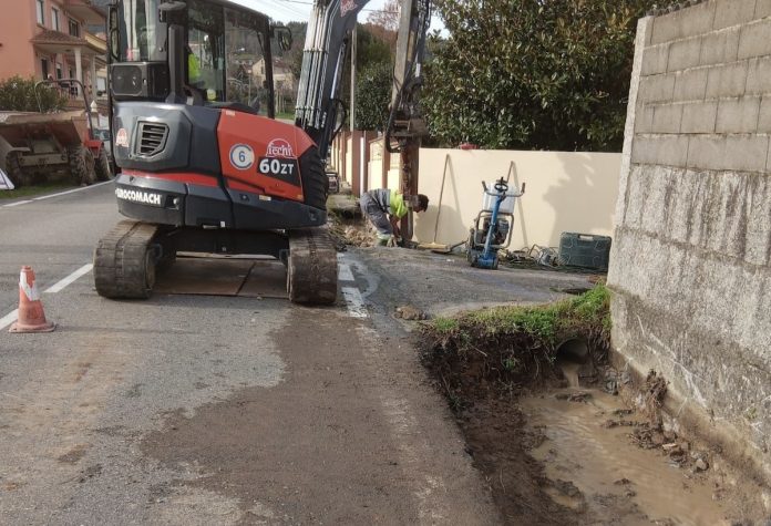 Diputación inicia las obras de mejora de la carretera Sabarís-Belesar