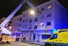 El incendio de un garaje causa gran alarma en Tui