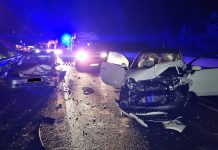 Un kamikaze causa un accidente con tres heridos en la A-55 en Tui
