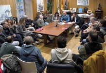 Reunión en O Porriño para apoyar a los trabajadores de Levantina