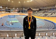 Álex Sierpes, Campeón de España de pista cubierta sub18