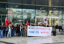 La CIG se moviliza contra «la represión laboral y por la subrogación» del personal de mantenimiento de Vialia