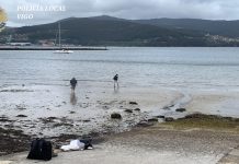 Drones de la Policía Local de Vigo detectan actividad furtiva en la playa Ríos de Fora