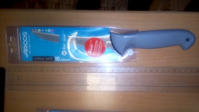 arma esgrimida por el detenido vigo